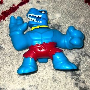 Heroes of Goo Jit Zu Dino Power - Dinogoo Action Figure, Blue/Red EUC
